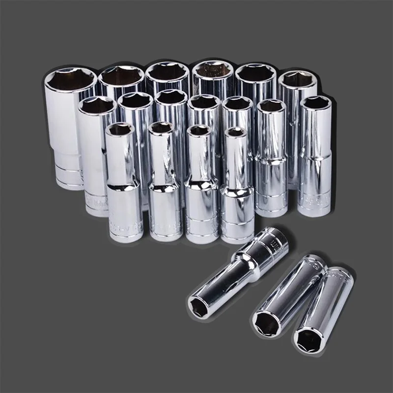 Soquete de Impacto Extra Profundo, 78mm, 1/2 Unidade, 6 Point, 8mm, 9mm, 10mm, 11mm, 12mm, 13mm, 14mm, 15mm, 16 milímetros, 17 milímetros, 18
