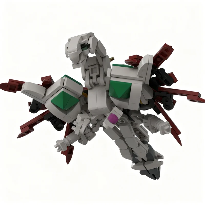 266pcs MOC Escaflowne Transforming Dragon Mech Model Building Blocks Architecture Christmas Gift Toys Assemble DIY Creative Idea