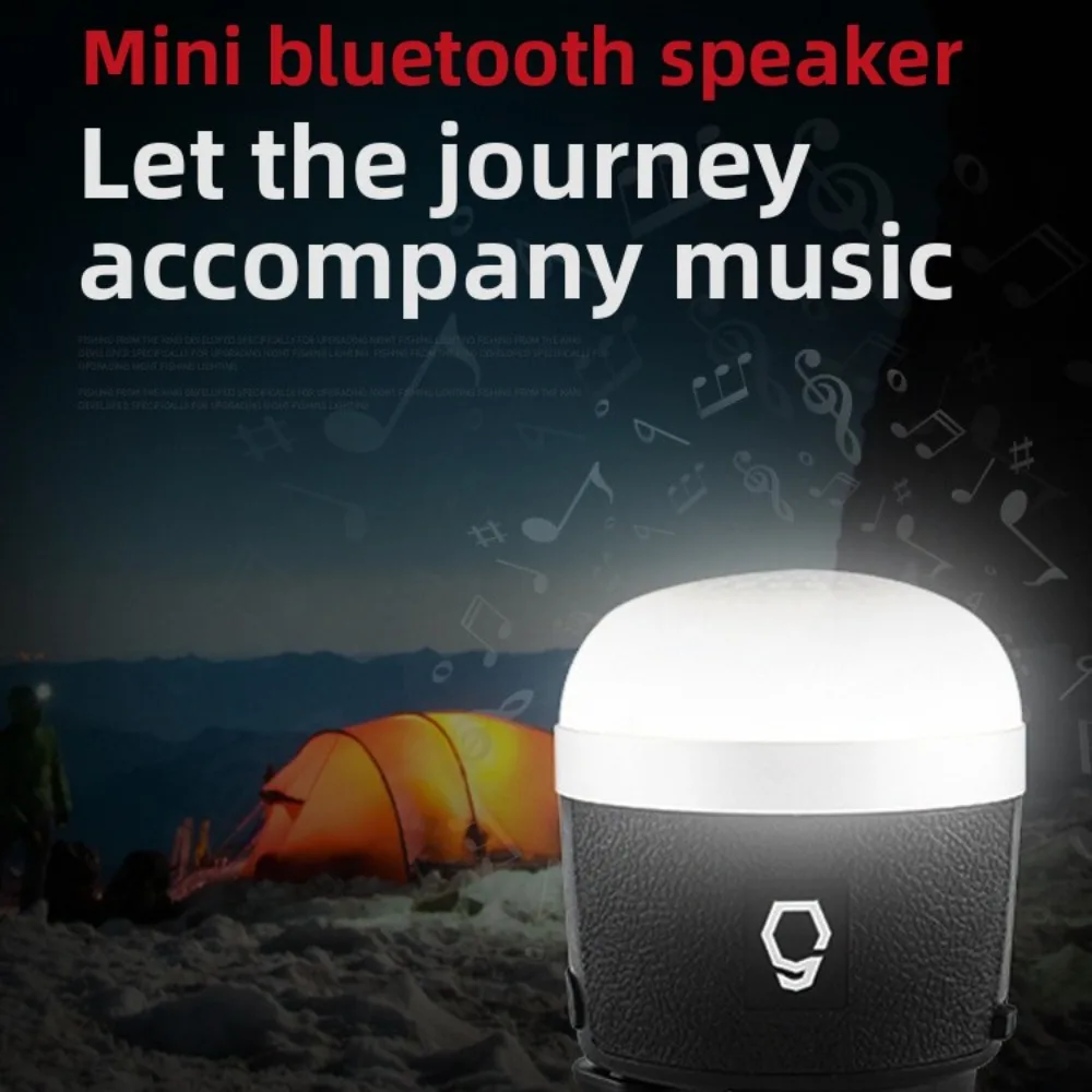 

VOLODYMYR Bluetooth Speaker Camping Light Multi-Function Lighting Emergency Light Tent Light for Car Repair Maintenance Washing