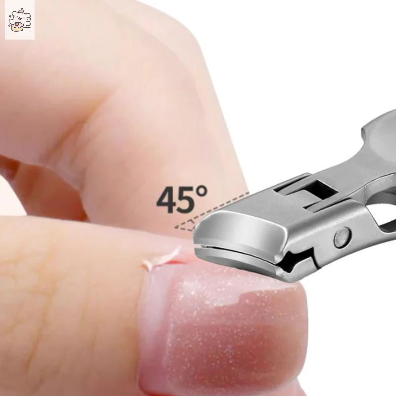 1PC Mini Ultra Thin เล็บ Clipper สแตนเลสแบบพกพาเล็บ Toe Cutter Trimmer กรรไกรเหล็กคาร์บอนเล็บเท้าเครื่องมือ