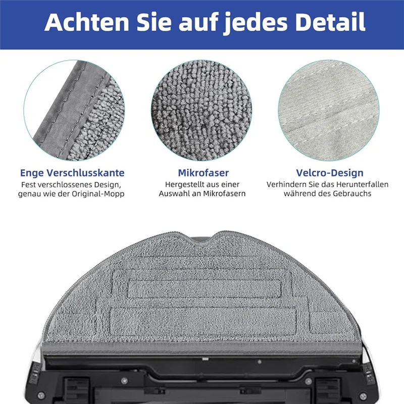 A98G-روبوت ملحقات المكنسة الكهربائية 8 قطعة منصات ممسحة ستوكات مسح القماش ل Roborock S8 Pro Ultra