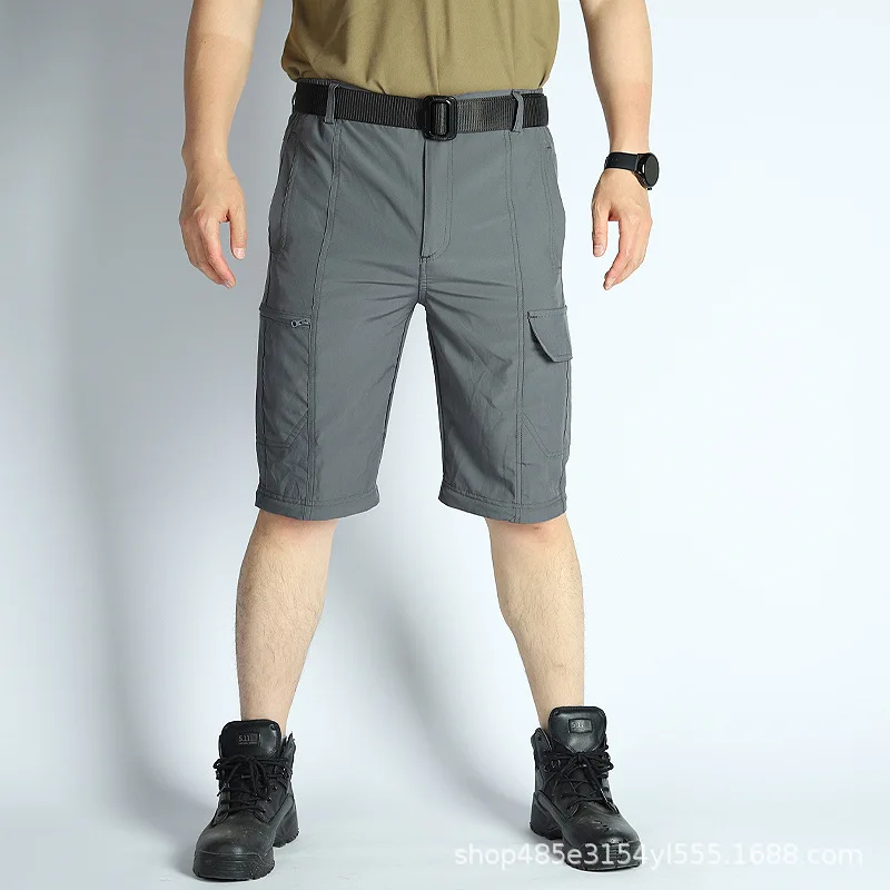 Factory outdoor tactical pants men's long short dual-use quick drying shorts with multiple pockets men's work pants