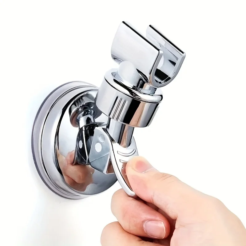 

360 ° Adjustable Shower Holder | Self-Adhesive & Suction Cup Mount | No Drill Bathroom Bracket for Shower Heads