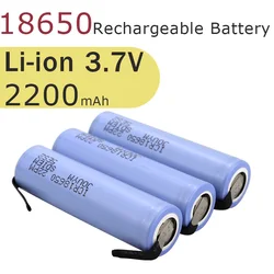 Original 18650 Battery 22N Li-ion 3.7V 2200mAh Rechargeable Battery welded nickel sheet 30A High Current Powerful Lithium