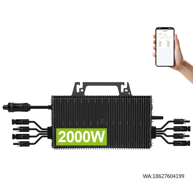 

2000W Micro Inverter Solar Photovoltaic PV 2000 Watt on Grid Micro Inverters 60V DC to 230V AC Solar Grid Tie IP67 Microinverter
