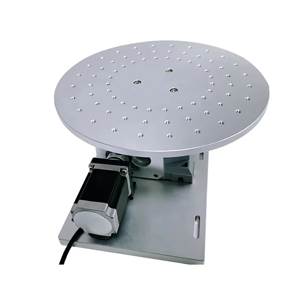 1pcs FD-L300 Electric Rotary Table Diameter 300MM Multi-Station Rotating Workbench Rotation Shaft  Load  with Controller