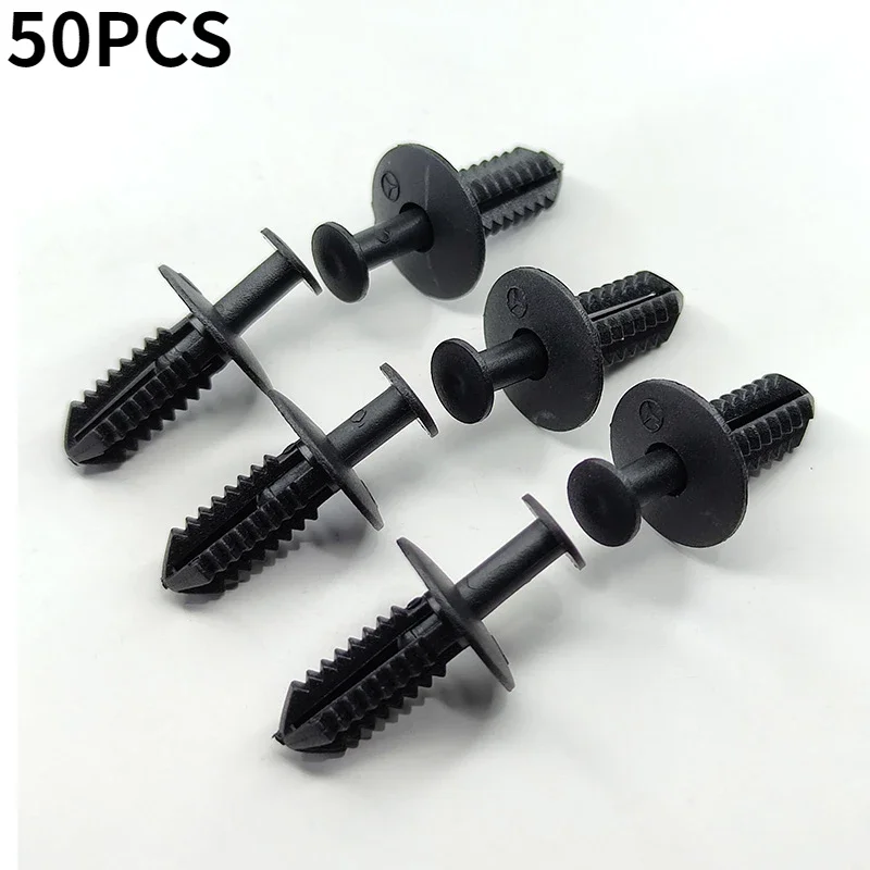 50PCS Auto Push Type Fender Liner Retainer Rivet Trim Panel Fastener Clips Plastic For BMW Mercedes Benz Vehicles A1249900492