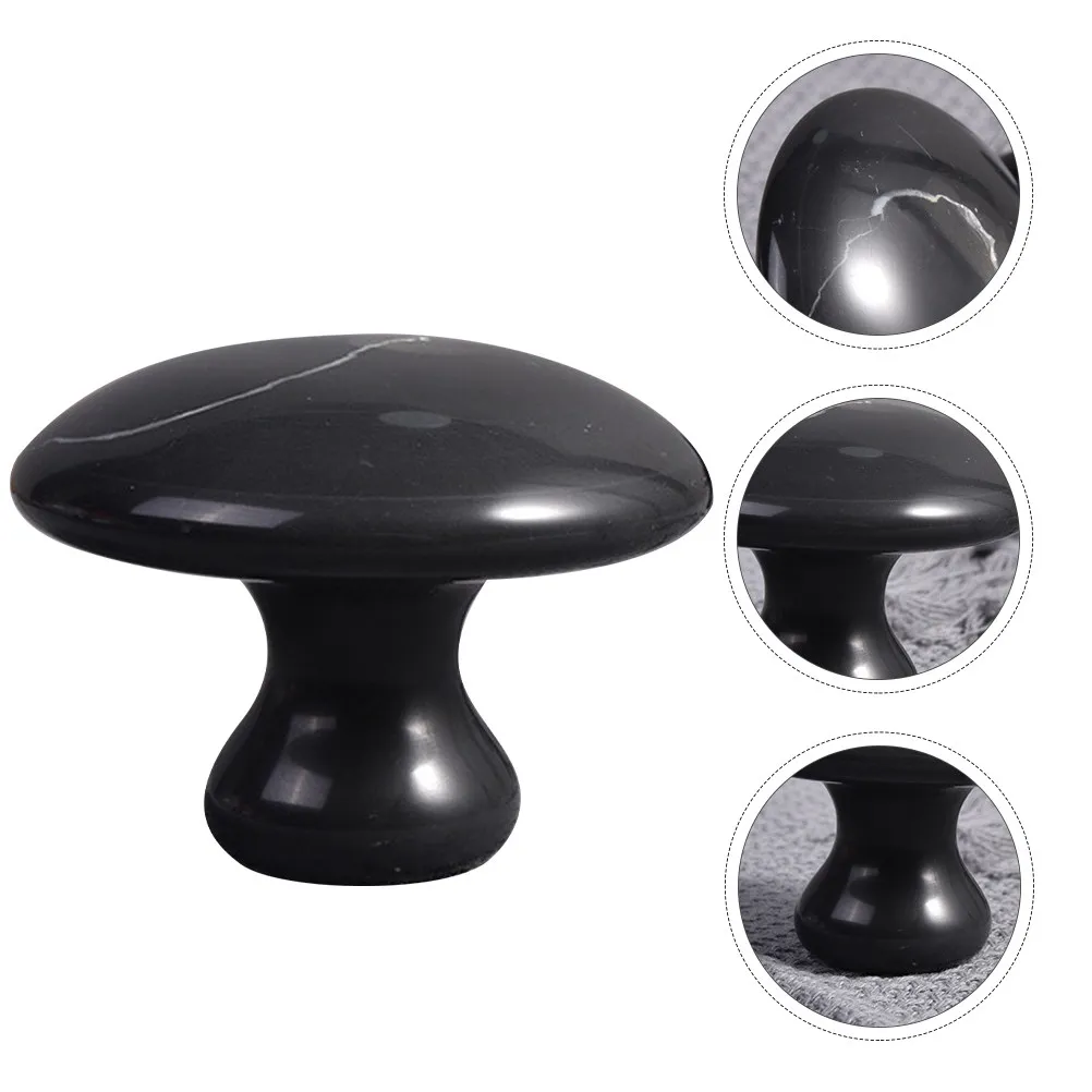 

Массажная доска из вулканического камня, черная, для массажа спины, лица и тела, портативный массажер для спа-терапии, 1 шт.