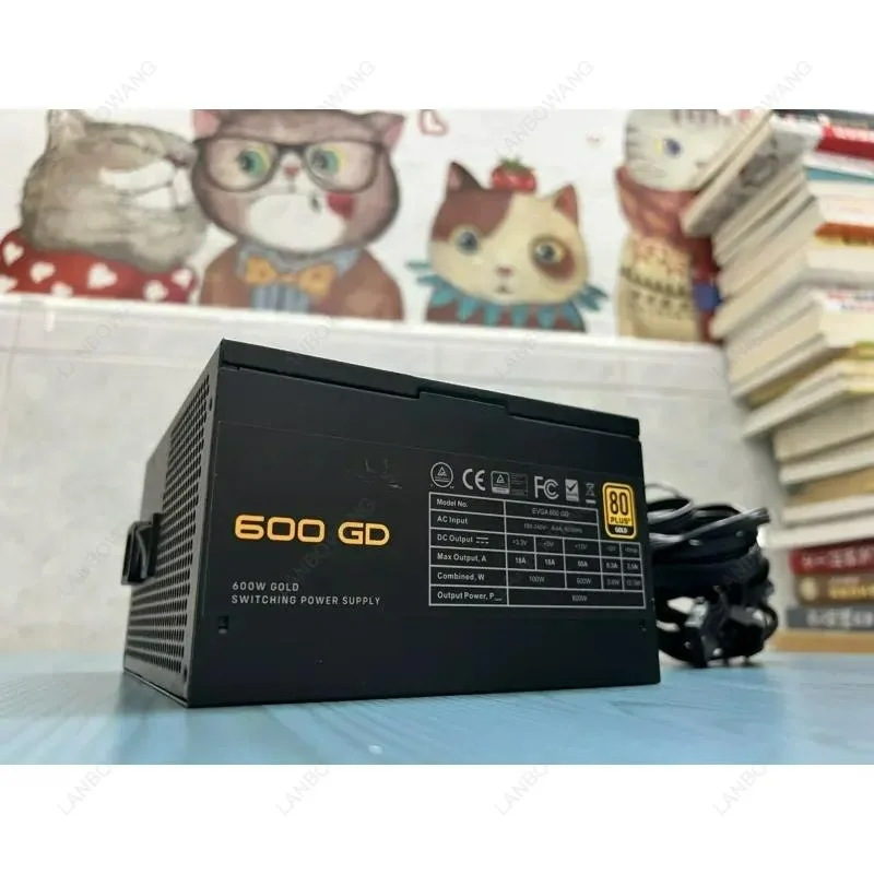 new EVGA600GD gold power supply PLUS gold certified rated 600w power supply