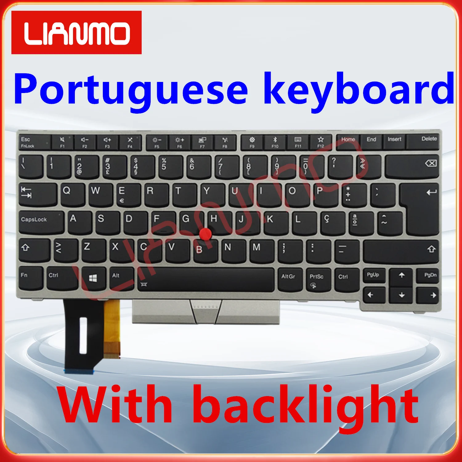 Portuguese keyboard Suitable for Lenovo E490 T490 T495 L480 L490 T480S E480 P43S E485 E495 R480 R490 S2 3rd Gen L380 L390 Yoga