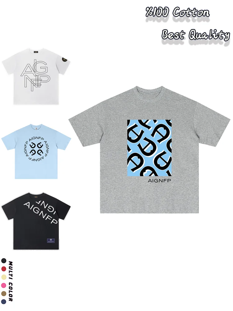 

Fashion Kids T-shirt Summer Cotton Letter Tops Vacation Casual Wear Boys Short sleeve Tees Soft high-end Children's clothing