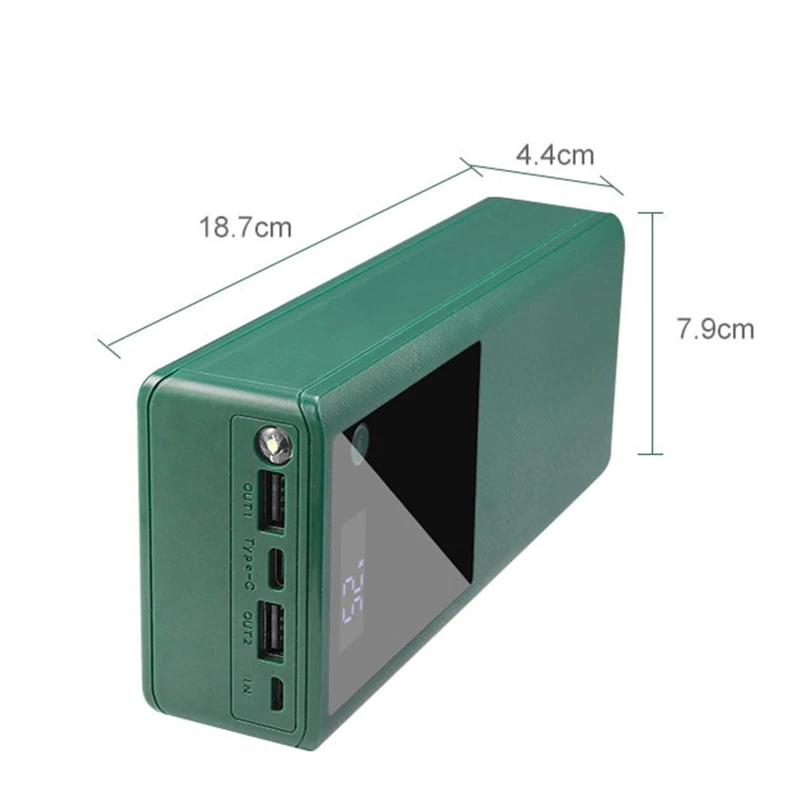 2022 جديد 16x1865 0 علبة صندوق شحن خارجي 5 فولت بطارية شحن صندوق تخزين شل لشحن الهاتف المحمولة شاحن بطارية قذيفة