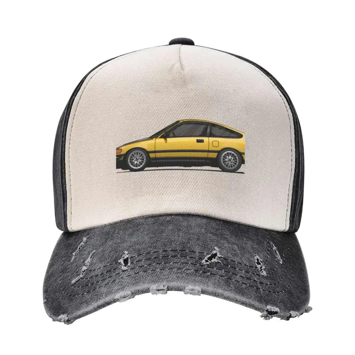 

Yellow CR-X CRX Car Compact Car Baseball Cap Cosplay sun hat summer hat Hat men Elegant Women's Hats Men's