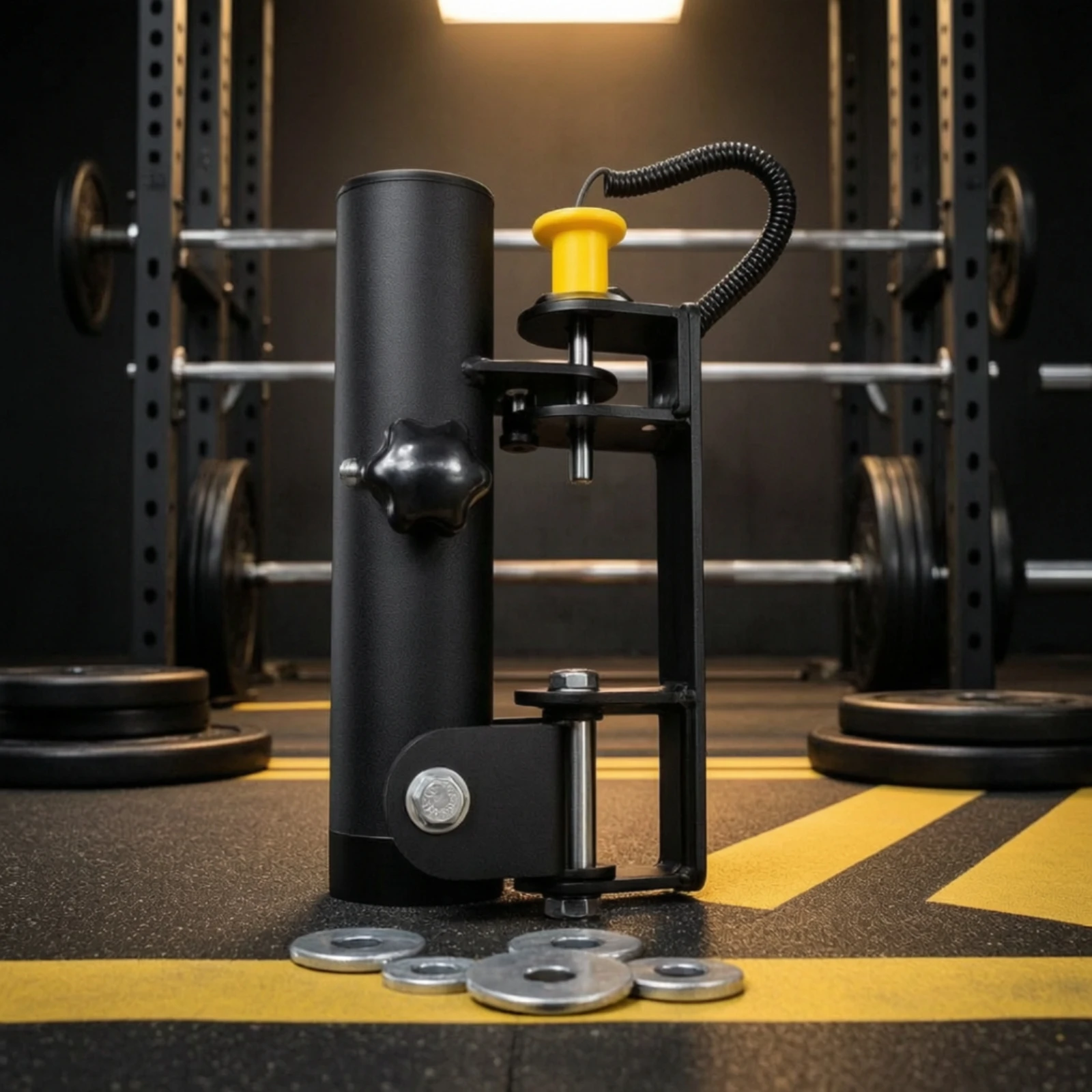 Picture 6: Fitness Equipment Heavy-Duty Rack Mounted Landmine Attachment Landmine Attachment with Rotating Joint Compact for Weightlifters