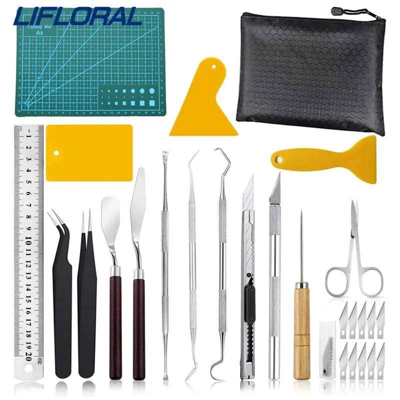 

27 Pcs/Set DIY Pottery Clay Sculpting Tools Ceramic Wax Clays Carving Tools for Art Craft Pottery Sculpting Modeling Tool Set