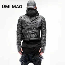 UMI MAO-Manteau matelassé pour homme, léger et mince, style géométrique, Y2K