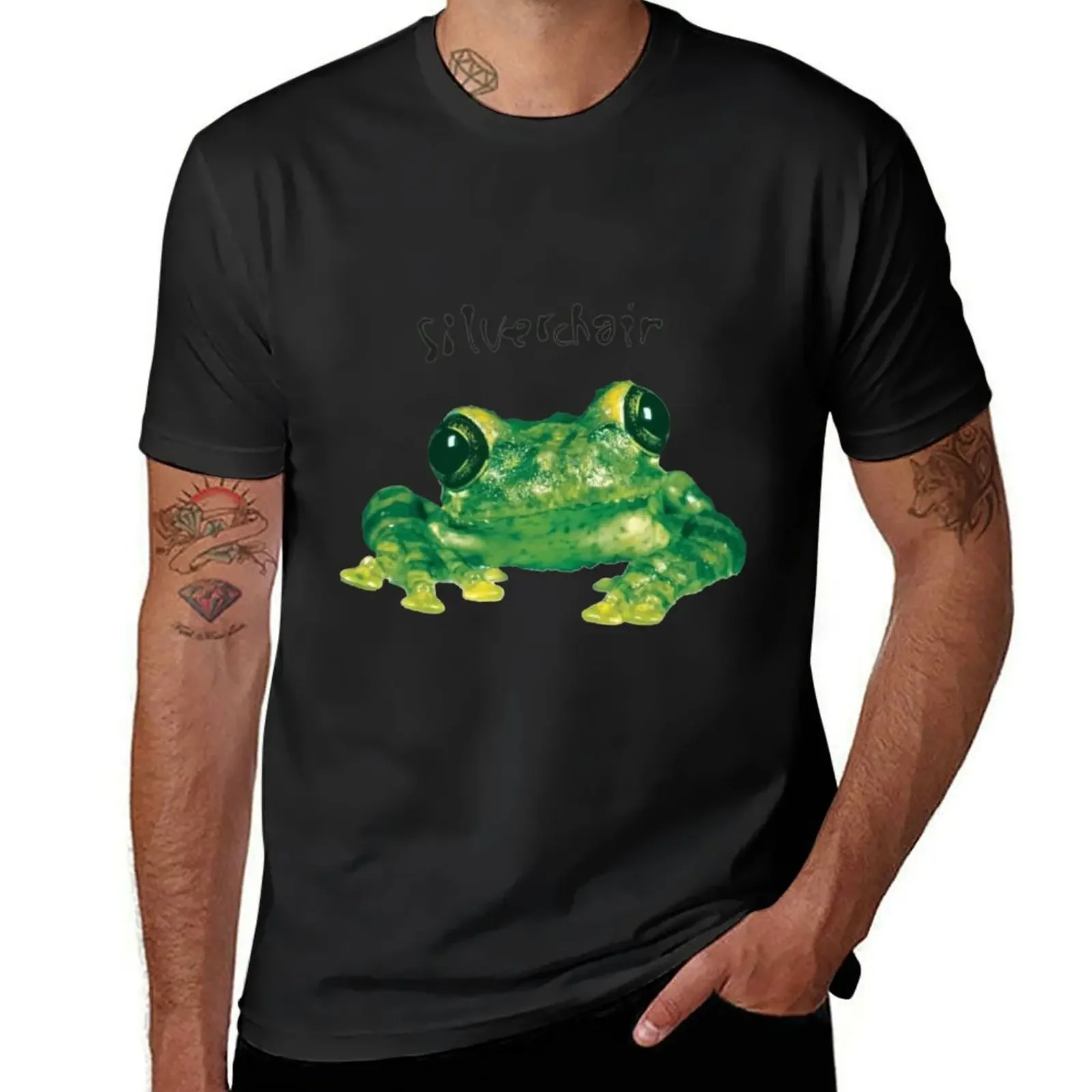 

1995 RARE Silverchair Frogstomp '95 Frog Double T-Shirt anime clothes heavyweights man t shirt designer shirts clothes for men