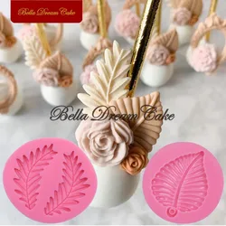 3D Small Leaf Design Silicone Mold DIY Cupcake Topper Chocolate Fondant Mould Handmade Clay Model Cake Decorating Tools Bakeware