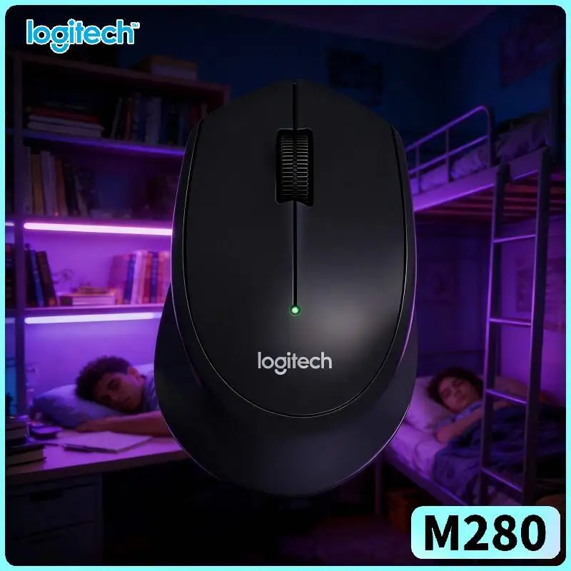 Logitech M280 Wireless Mouse Mini Slim Body 10m Range 1000 DPI Sharp Target Tracking Extended 18-Month Battery