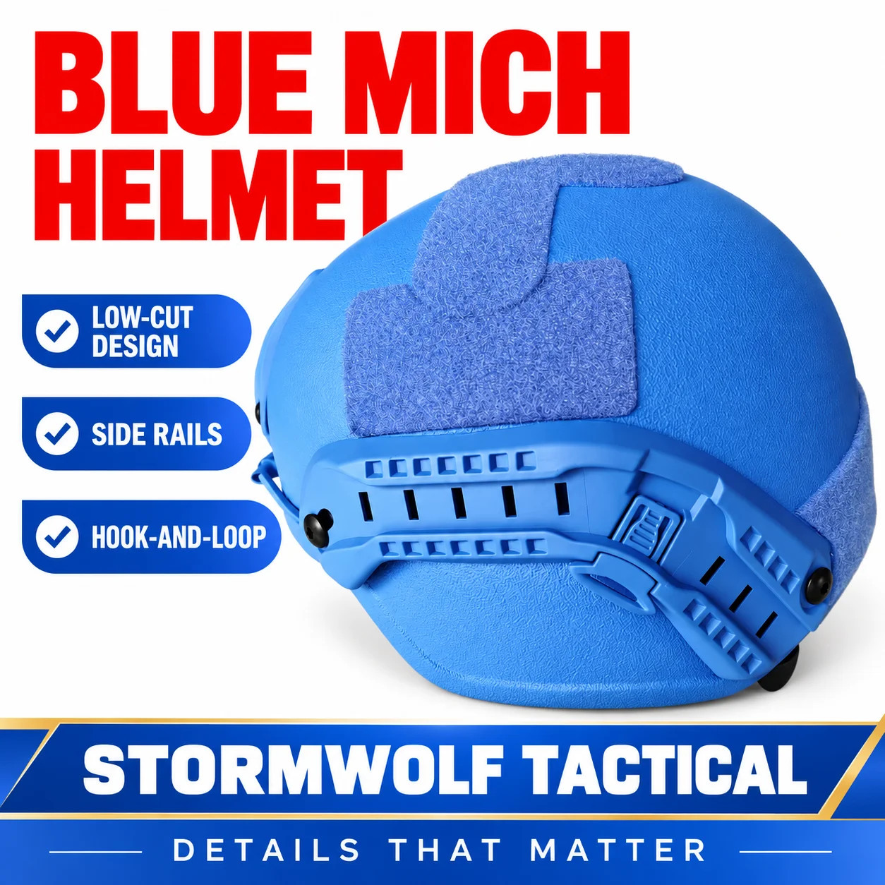 UN Peacekeeping Blue Ballistic Helmet Kevlar Aramid PE Tactical Helmet Factory Spot Wholesale for Training Mission Use