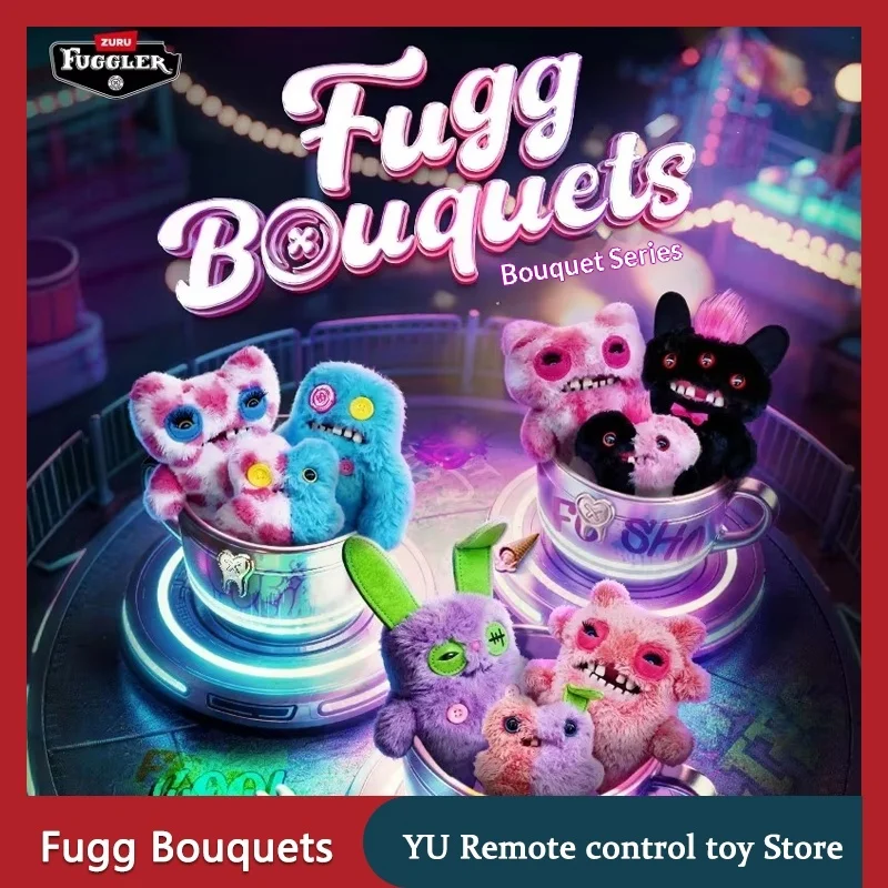 【in-stock】original-fuggler-fugg-bouquets-set-plush-toy-ugly-cute-monster-plush-doll-kawaii-collection-birthday-gift-for-fans