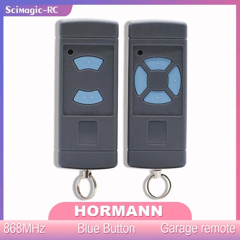 Garage Door Remote Control 20 PCS HORMANN HSE2 HSE4 Compatible With HSM2 HSM4 HS2 HS4 Blue Button 868.35MHz Gate Keyfob 868MHz