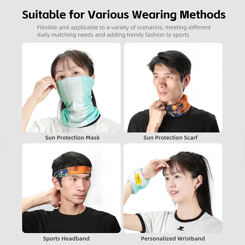 WEST BIKING Cycling Bandanas Sports Seamless Neck Gaiter Buffs Face Shield Motorcycle Road Bike Balaclava Mask Fishing Scarf