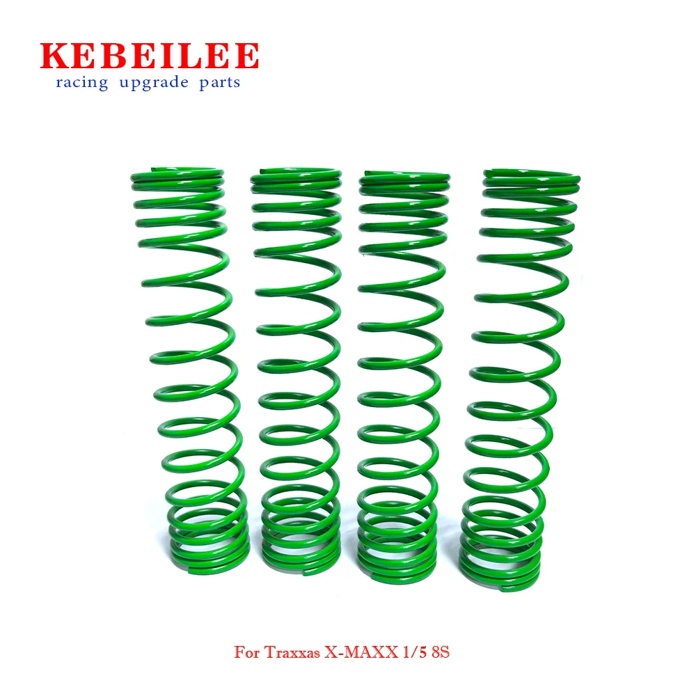 KEBEILEE CNC Stronger Shock Springs Wire Dia 3.2mm For Traxxas X-MAXX 1/5 8S, 4pcs