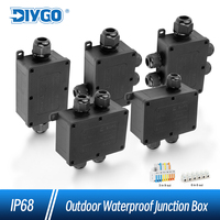 Junction Box IP68 Outdoor Waterproof 2-6 Way Electrical Cable Wire Connector Terminals Rain Proof Boxs For Wiring Accessories