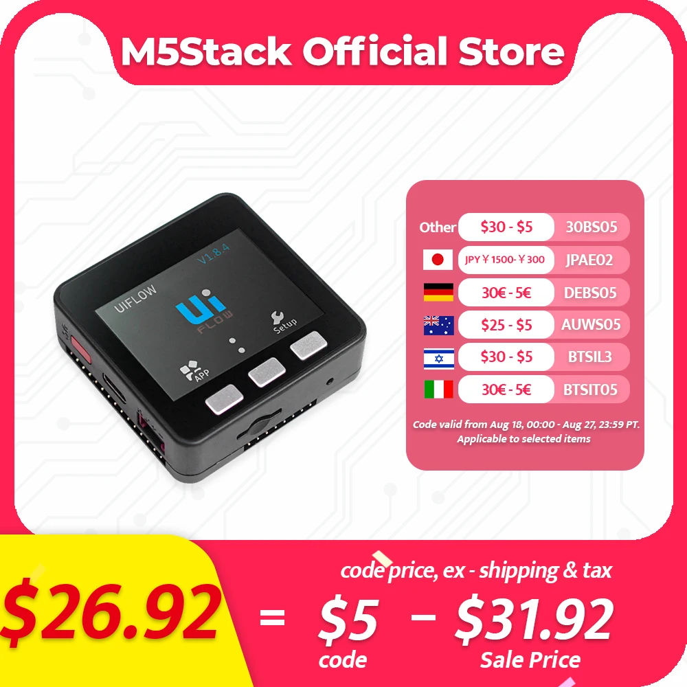 

M5Stack ESP32 Комплект разработки Basic Core loT V2.7