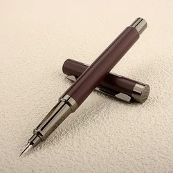 Retro 6036 Fountain Pen with Metal Gift 0.38mm EF/Bent 1.5mm Nib Writing Ink PenSchool Office Supplies Gift Ink Pens