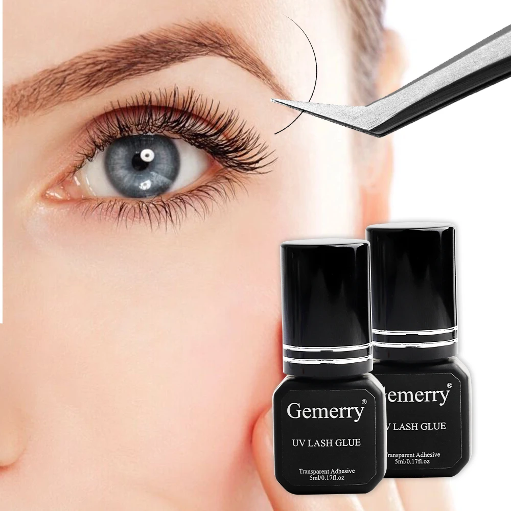 Gemerry UV Lashes Glue 1S Fast Drying Long Lasting Strong False Eye Lash Extension Glue