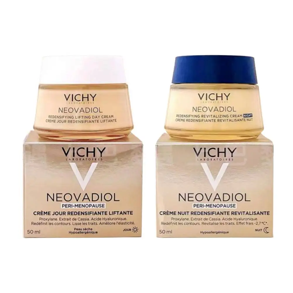 VICHY Menopausia crema de noche crema de día altamente efectiva reafirmante Facial firmeza brillo hidratación profunda nutritivo cuidado de la piel