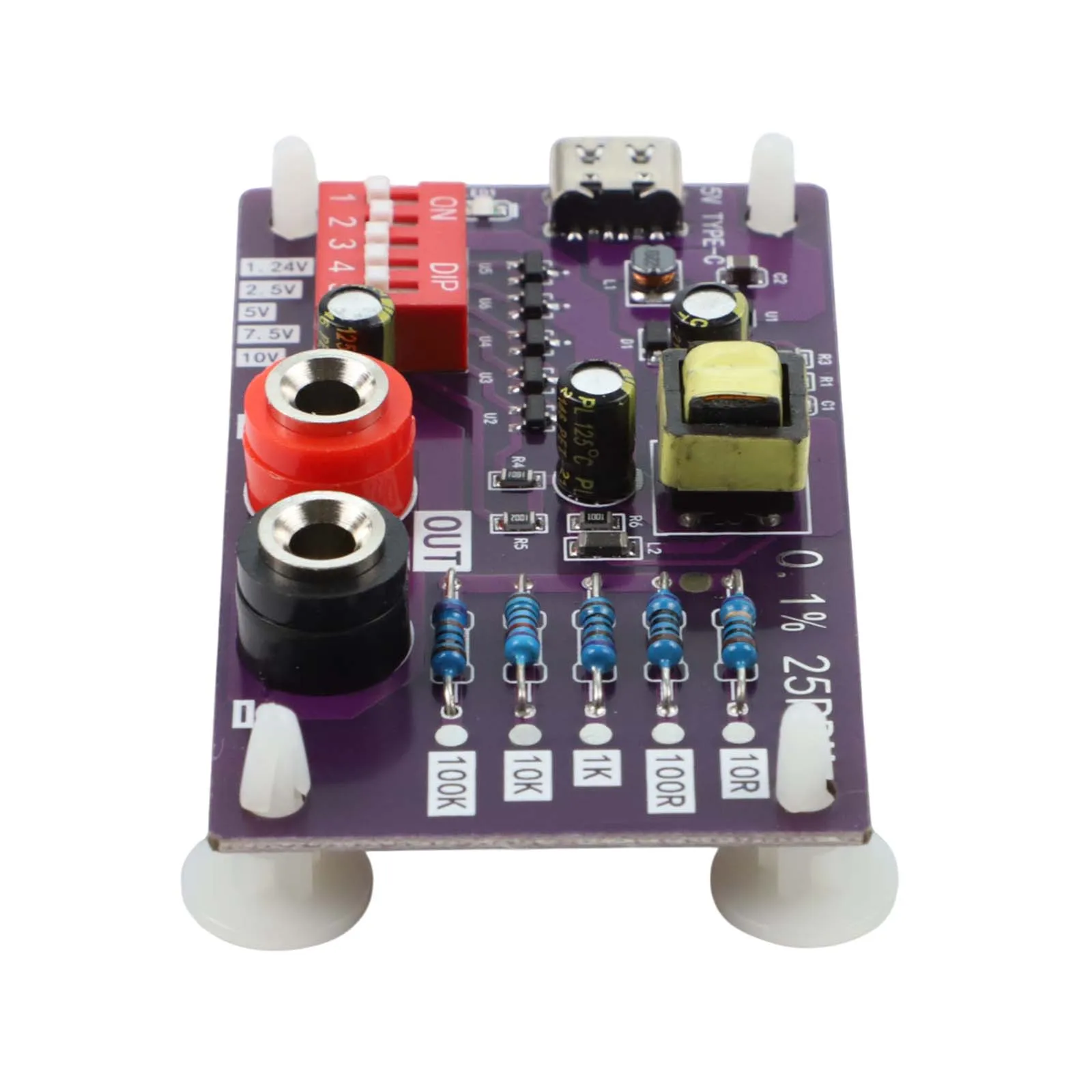 

Цифровой мультиметр Опорное напряжение AD585 Модуль источника питания 5 В Type-C Рабочая среда 16-30 Блок питания Type-C