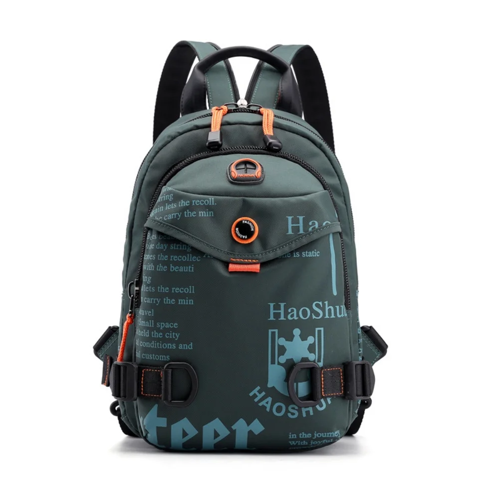 

Men's outdoor fashionable multifunctional chest bag and shoulder bag nylon waterproof single shoulder crossbody bag