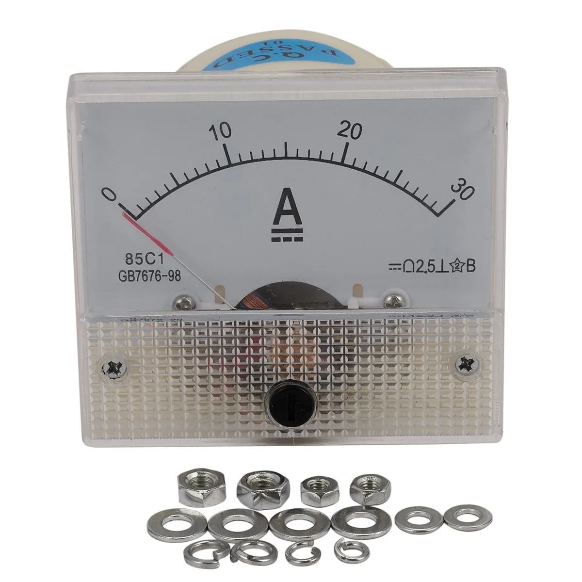 A10Z-85C1-A Dc Analog Ampere Meter Panel Meter Gauge 30A Amp Gauge Current Mechanical