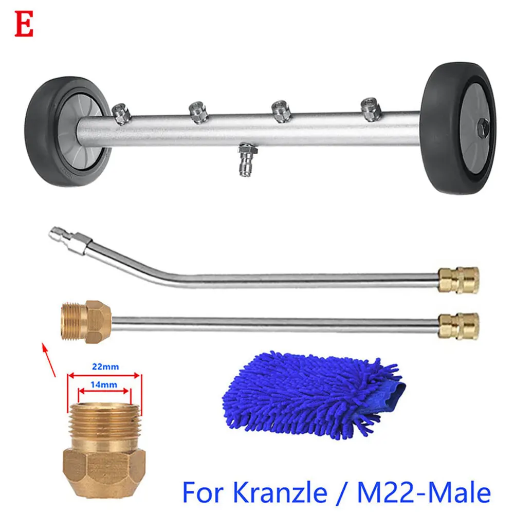 Onderwagen Schoner Water Bezem Auto Chassis Wassen Voor Karcher/Parkside/Black Decker Wassen De Bodem Van De Auto wasmachine Nozzles