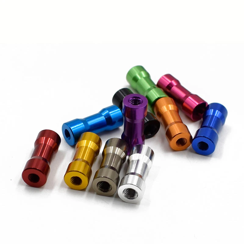 6pcs/lot M3 Double Round Aluminum Spacer Standoff M3x10/15/20/25/28/30/35 Aluminum Standoffs Column Stud OD=6mm
