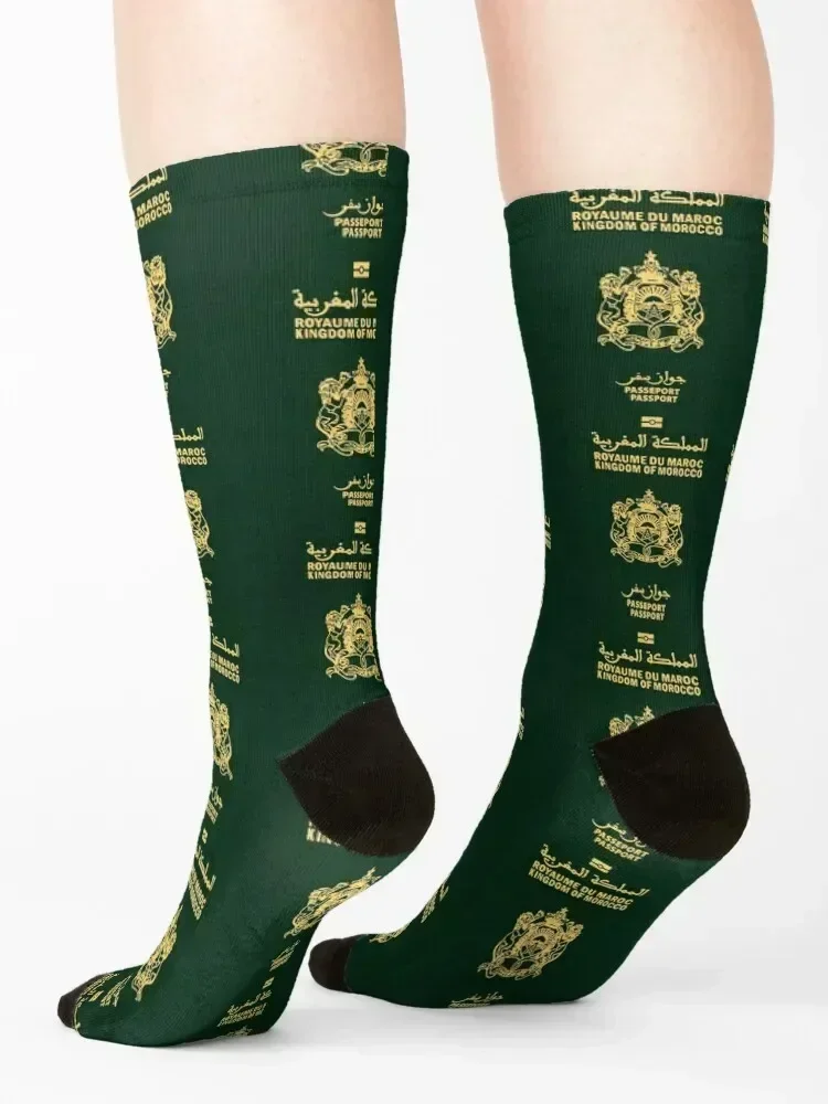 Morocco Moroccan passport Socks soccer anti-slip floor gift Heating sock Socks For Women Men's