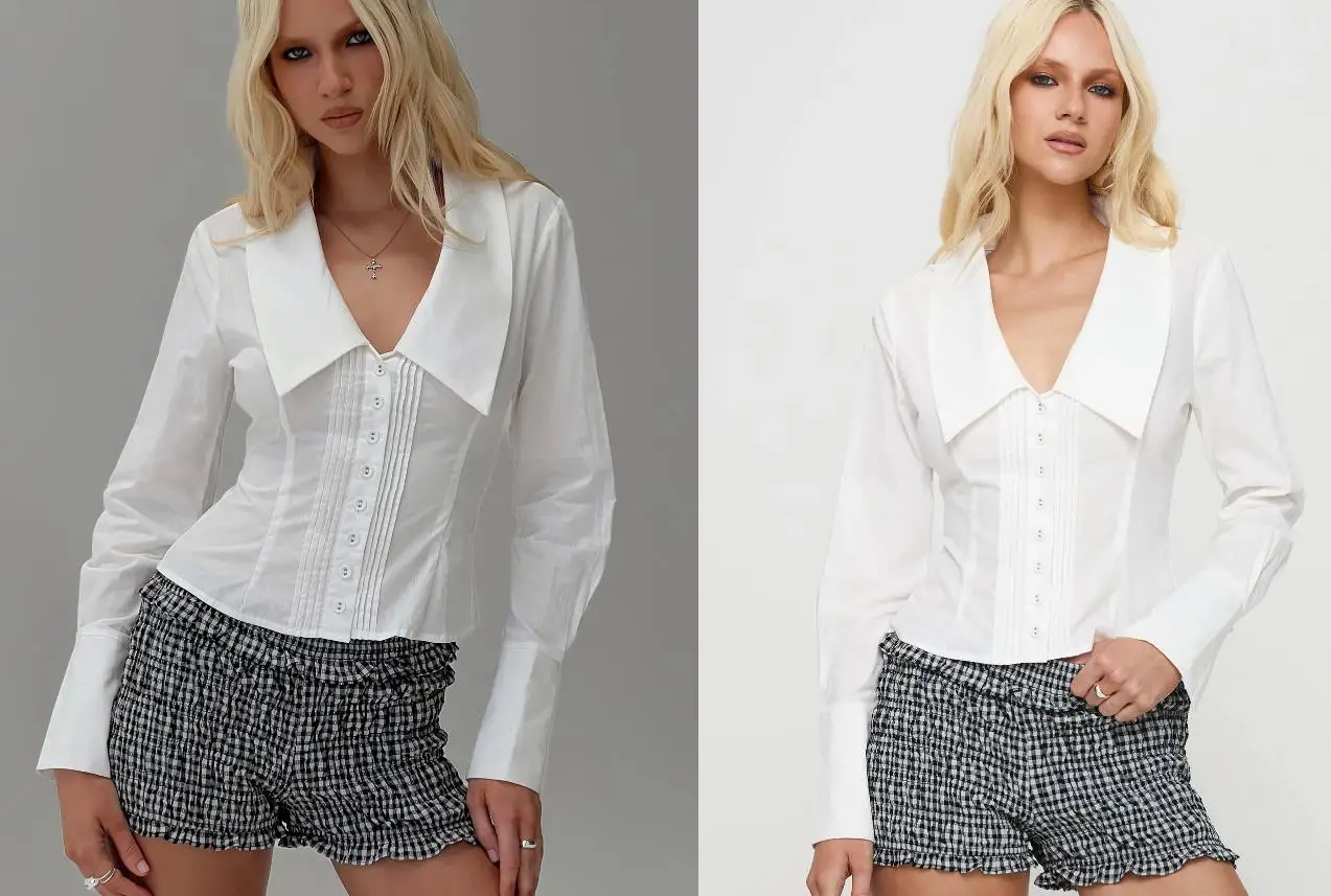 Cotton Blouse White Shirt Fashion Women Blusas Mujer De Moda OL Style Tops Casual Ladies Long Sleeve Shirts and Blouses