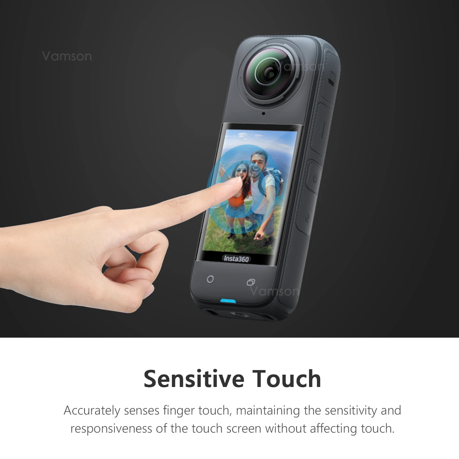 Vamson untuk Insta360 X4 Aksesori pelindung Film kaca Tempered melengkung Anti gores HD untuk Insta 360 X4 Aksesori pelindung