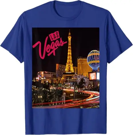 Las Vegas Shirt Vegas Strip Nachtleben Souvenir und Geschenke T-Shirt Y2k Las Vegas Souvenir Neuheit Geschenk Reise Urlaub Familie Kleidung – Detail 5