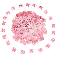 15g/bags Rose Gold Happy Birthday Number Confetti Figure 18 20 30 50 60 Confetti Birthday Party Decorations Wedding Anniversary