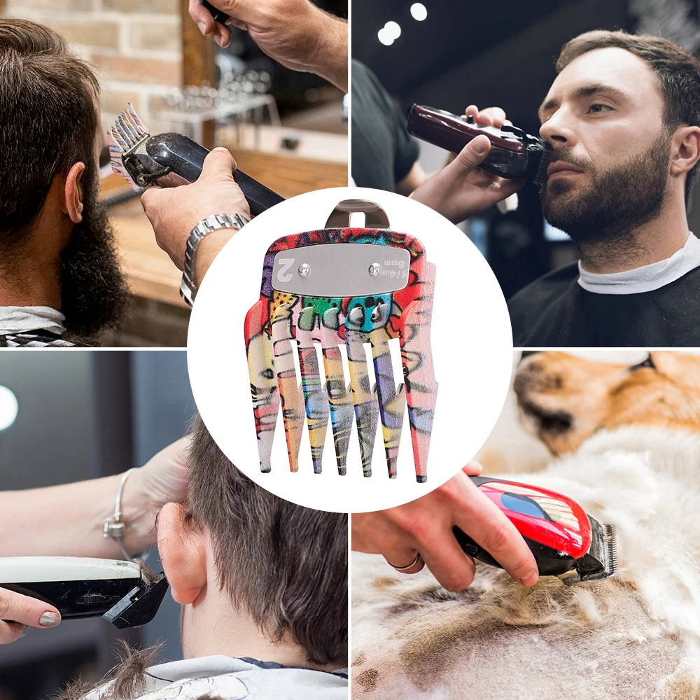 2/3/4-teiliges Friseur-Edelstahl-Kamm-Set, professionelle Haarschneidekämme, passend für Haarschneidewerkzeuge – Detail 5