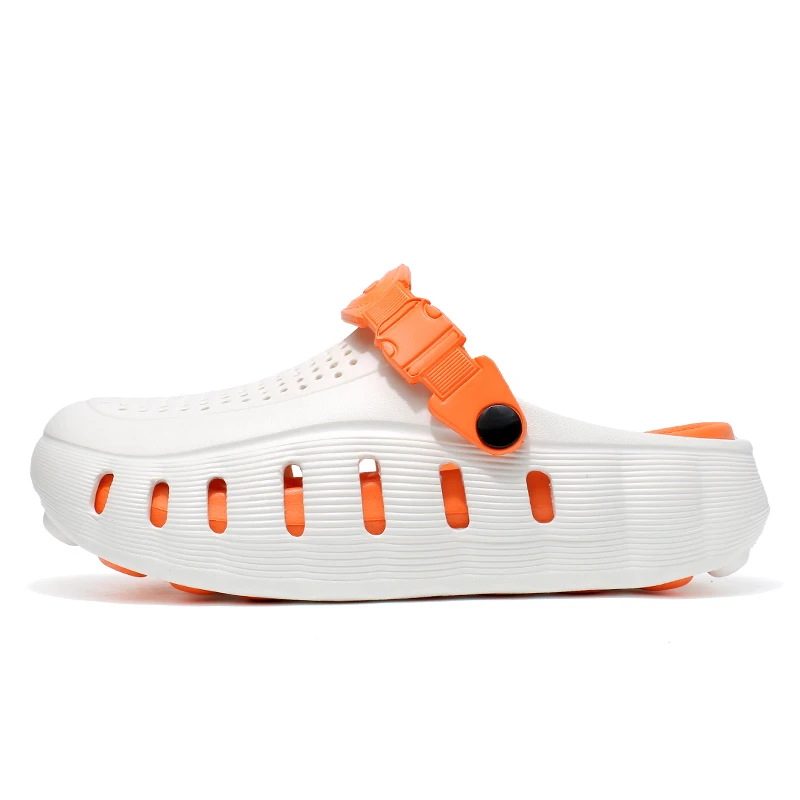Summer Men's Fashion Footwear Large Size Casual Lightweight Thick Sole Soft Sandals Men's Women's Slippers - view 2