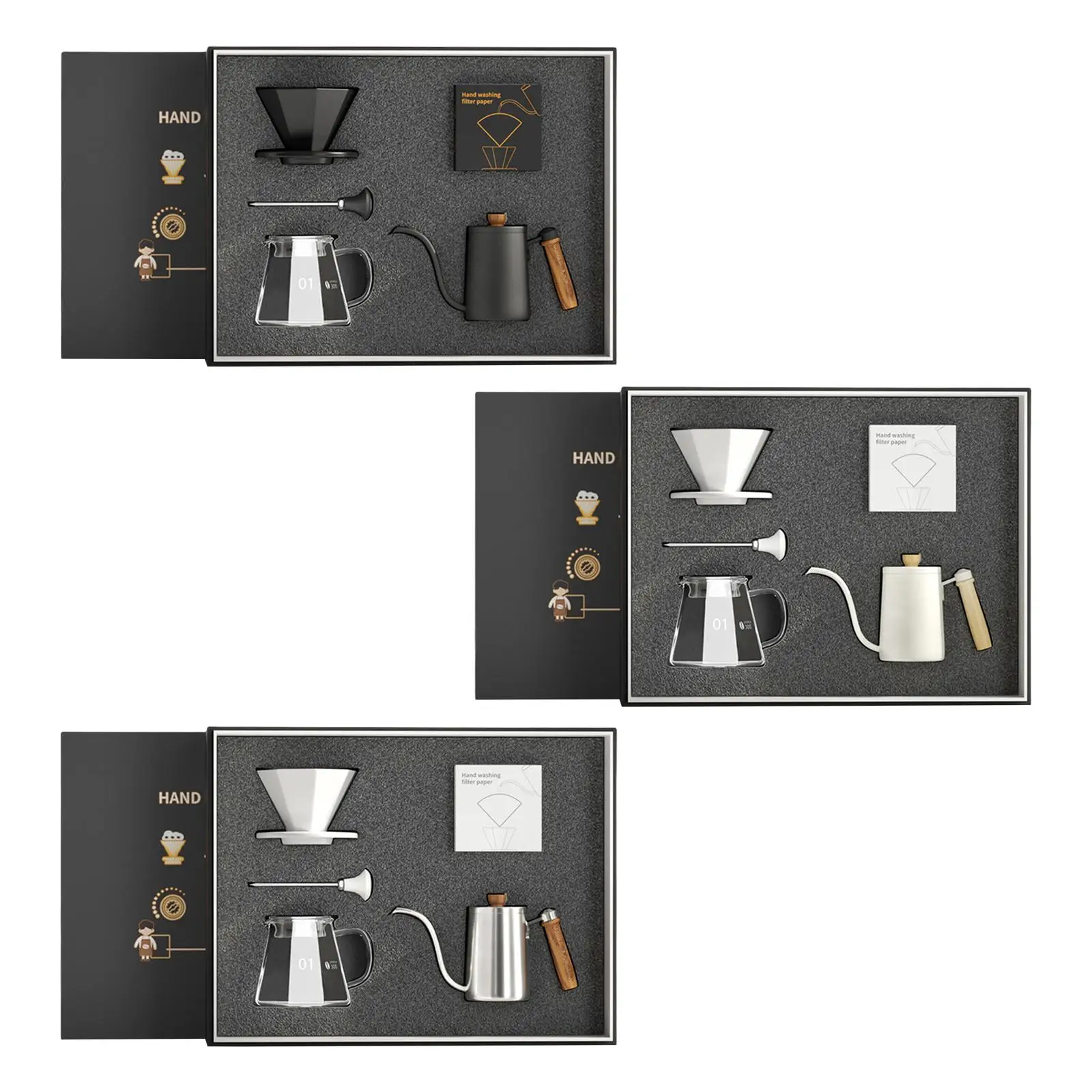 وعاء القهوة، صانع القهوة، ملحق المقهى، صب فوق مجموعة صانع القهوة، للمطبخ