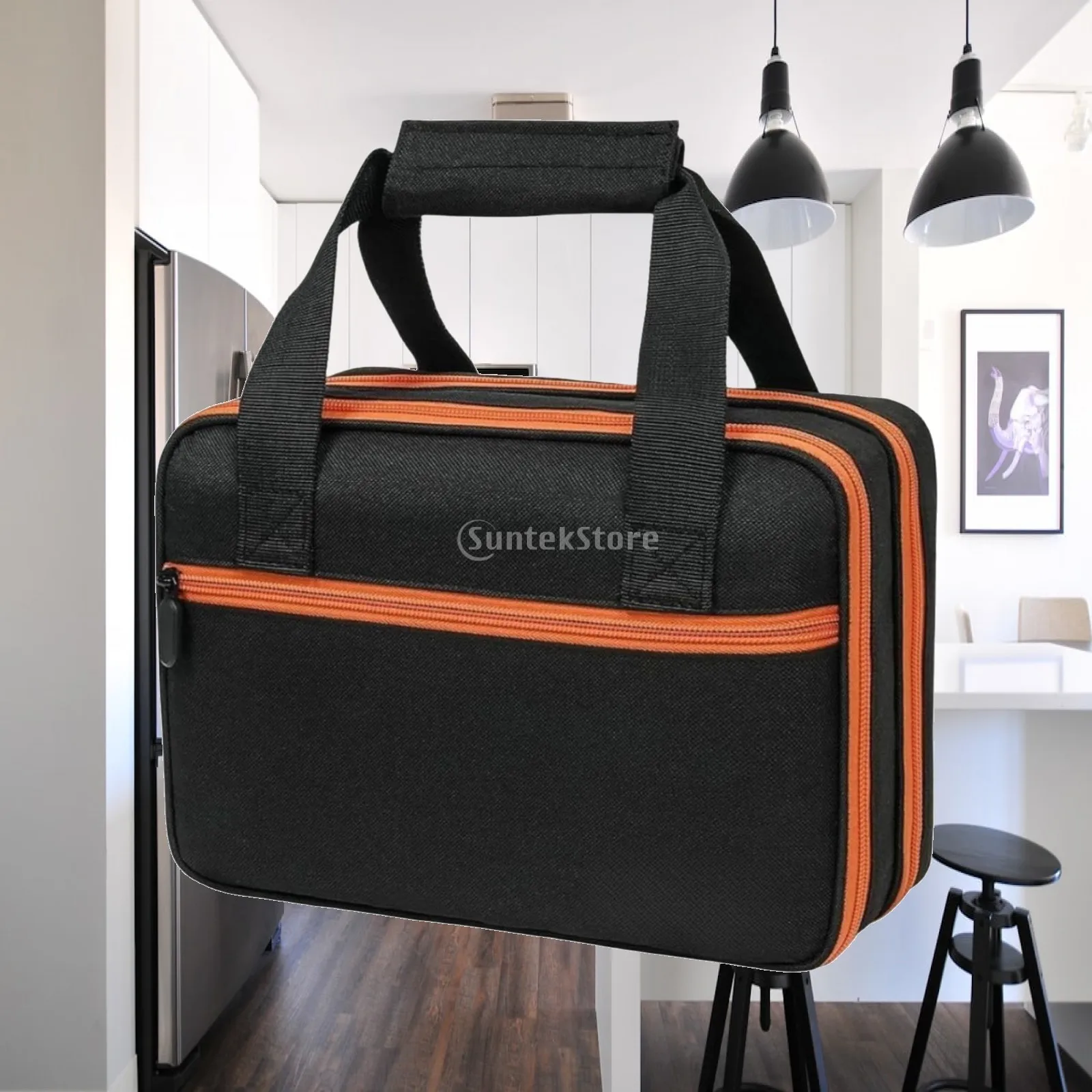 Electrical Testing Instrument Storage Case Structured Multimeter Carrying Case Test Tool Organizer Bag Padded Portable