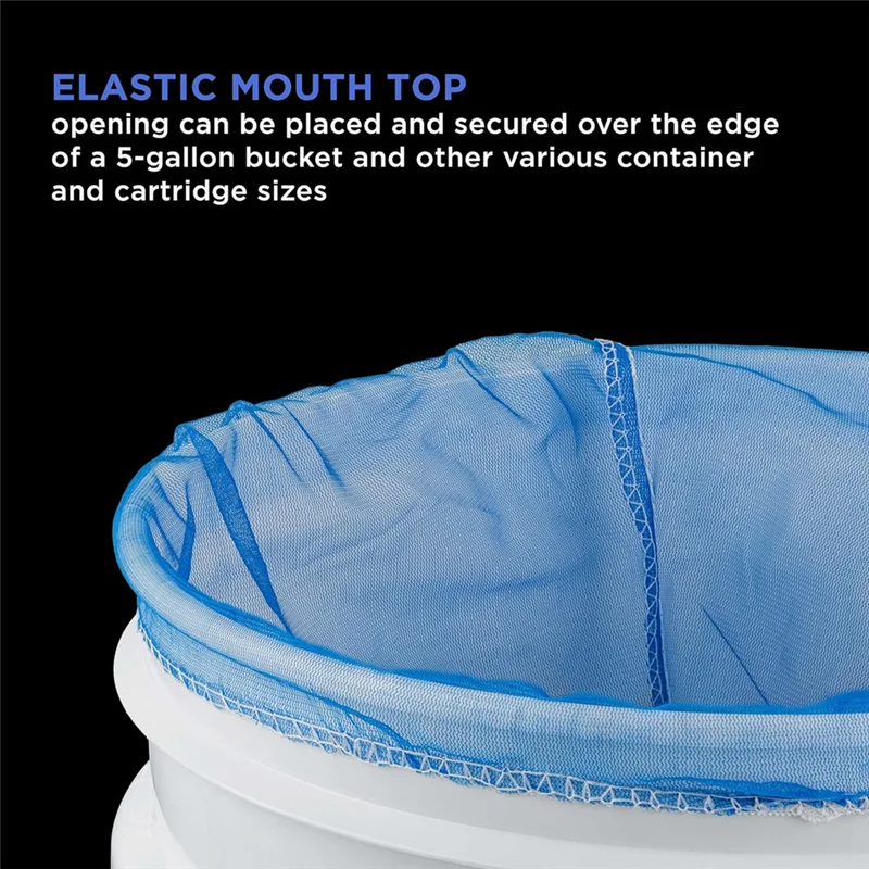 

Фильтр-мешок для жидкого фильтра ABKU-5 галлонов с тонкой нейлоновой сеткой, одноразовый фильтрующий мешок, эластичный верхний отверстие, 12 упаковок