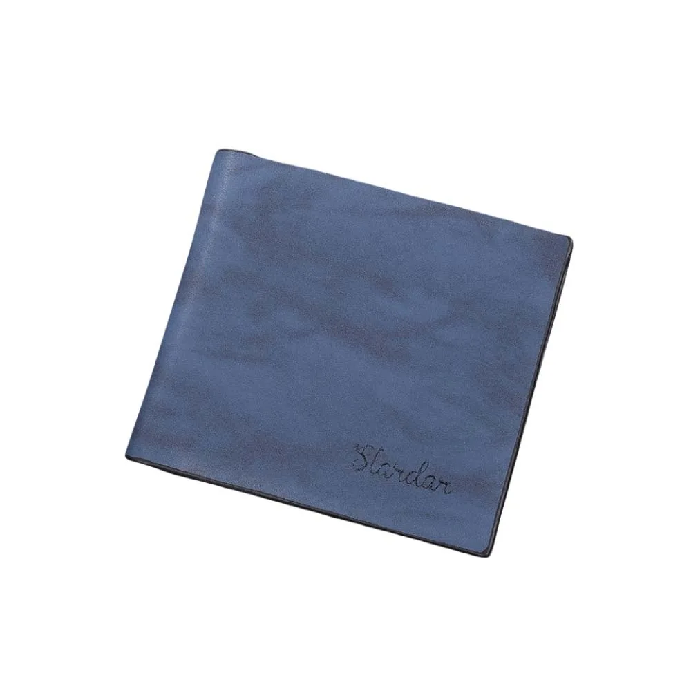 

Casual PU Leather Men Short Wallet Black Blue Coffee Folding Men Card Holder Thin Style Luxury Men Coin Purse Men
