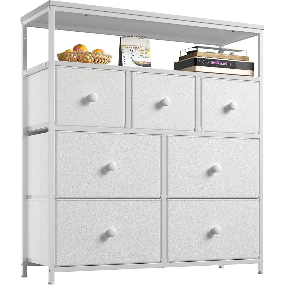 Space-Saving 32 TV Stand with 2 Shelves, 120 lbs Capacity, Easy Assembly, Non-Woven Fabric for Bedroom or Dorm